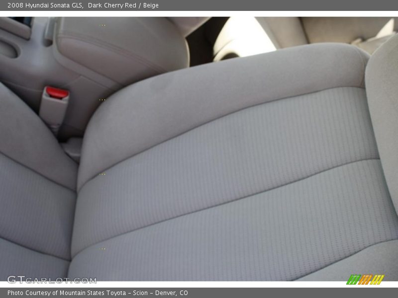Dark Cherry Red / Beige 2008 Hyundai Sonata GLS