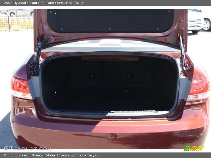 Dark Cherry Red / Beige 2008 Hyundai Sonata GLS