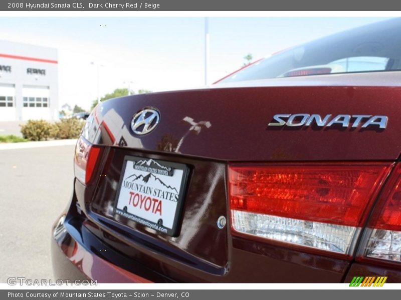 Dark Cherry Red / Beige 2008 Hyundai Sonata GLS