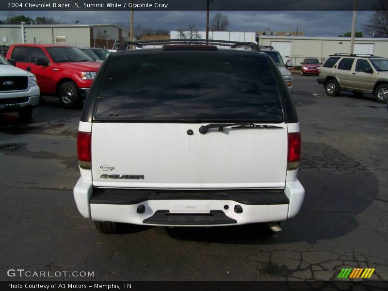Summit White / Graphite Gray 2004 Chevrolet Blazer LS