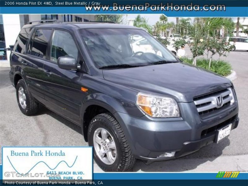 Steel Blue Metallic / Gray 2006 Honda Pilot EX 4WD
