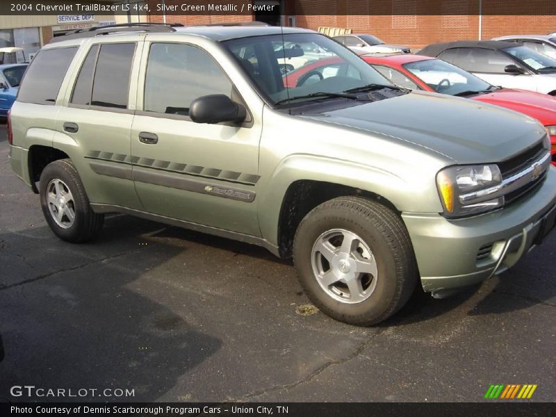 Silver Green Metallic / Pewter 2004 Chevrolet TrailBlazer LS 4x4