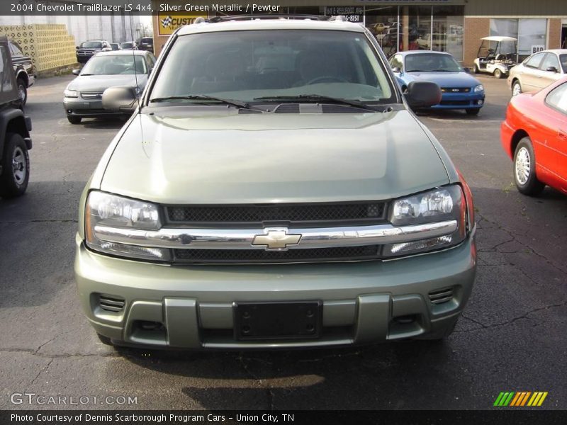 Silver Green Metallic / Pewter 2004 Chevrolet TrailBlazer LS 4x4