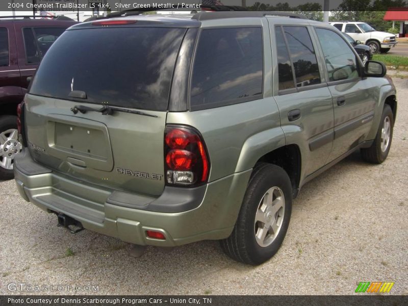 Silver Green Metallic / Pewter 2004 Chevrolet TrailBlazer LS 4x4