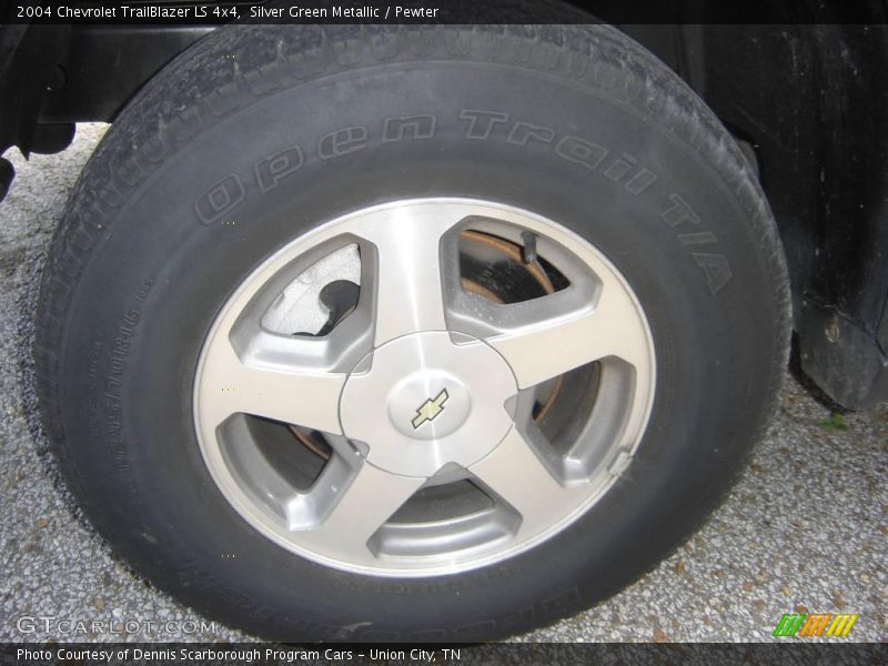 Silver Green Metallic / Pewter 2004 Chevrolet TrailBlazer LS 4x4