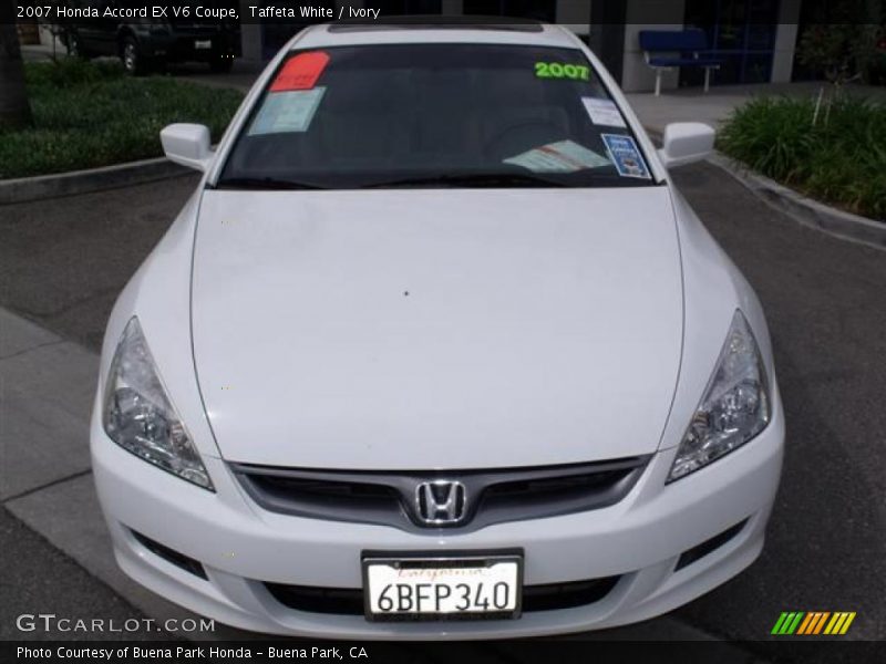 Taffeta White / Ivory 2007 Honda Accord EX V6 Coupe