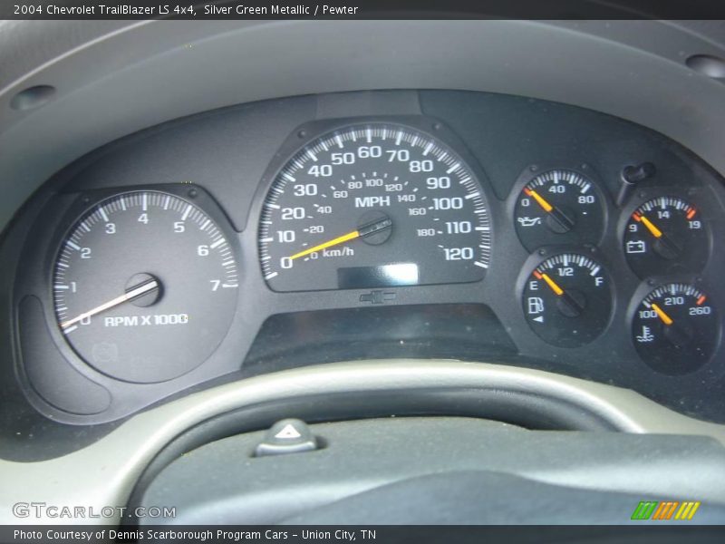 Silver Green Metallic / Pewter 2004 Chevrolet TrailBlazer LS 4x4
