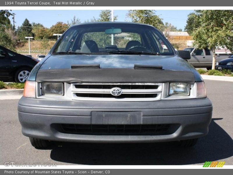 Teal Mist Metallic / Gray 1994 Toyota Tercel Coupe