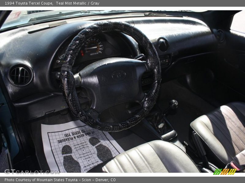 Teal Mist Metallic / Gray 1994 Toyota Tercel Coupe