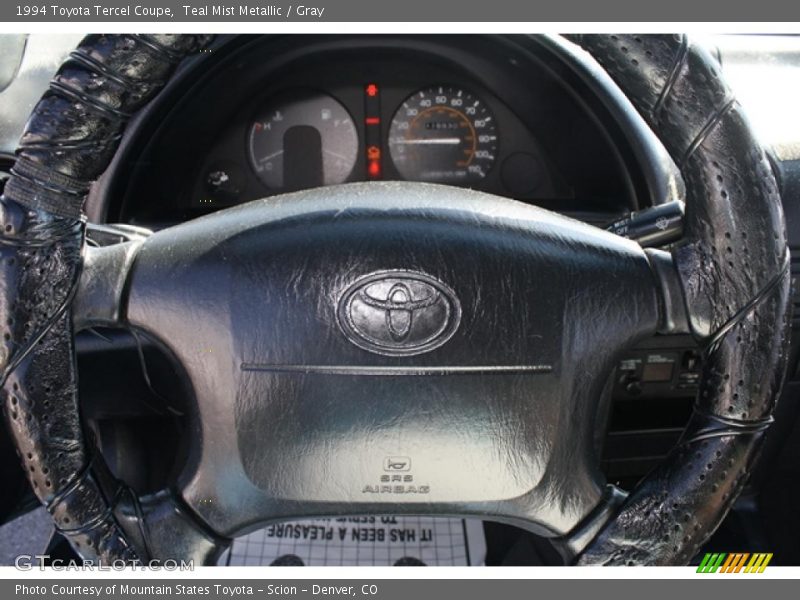 Teal Mist Metallic / Gray 1994 Toyota Tercel Coupe