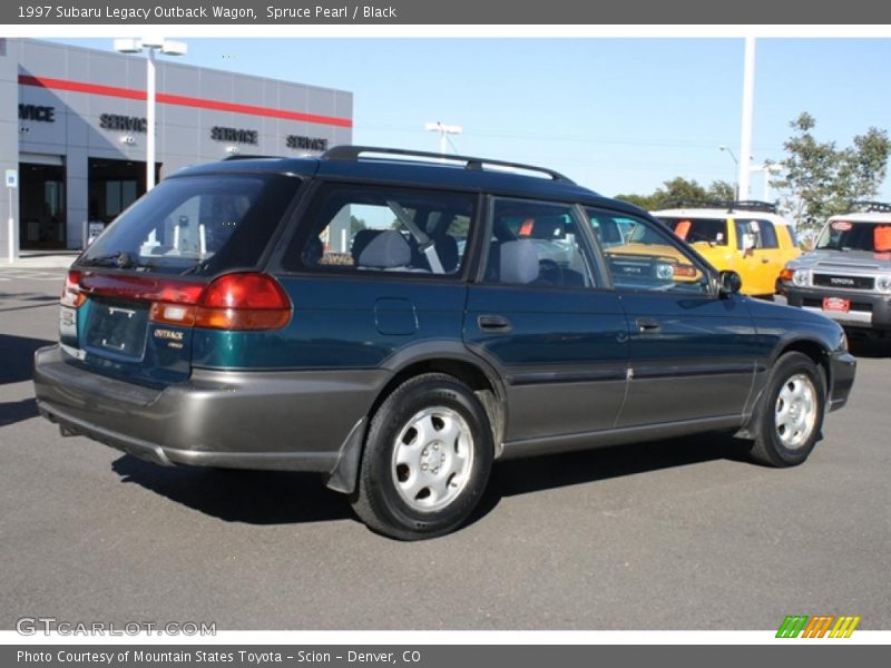 Spruce Pearl / Black 1997 Subaru Legacy Outback Wagon