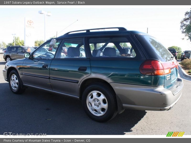 Spruce Pearl / Black 1997 Subaru Legacy Outback Wagon