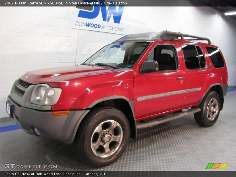 Molten Lava Metallic / Gray Celadon 2002 Nissan Xterra SE V6 SC 4x4