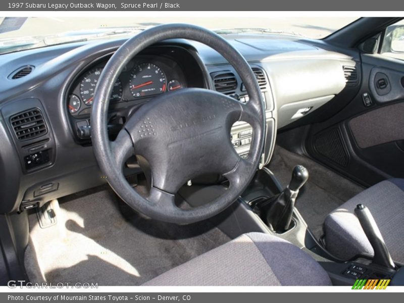 Spruce Pearl / Black 1997 Subaru Legacy Outback Wagon