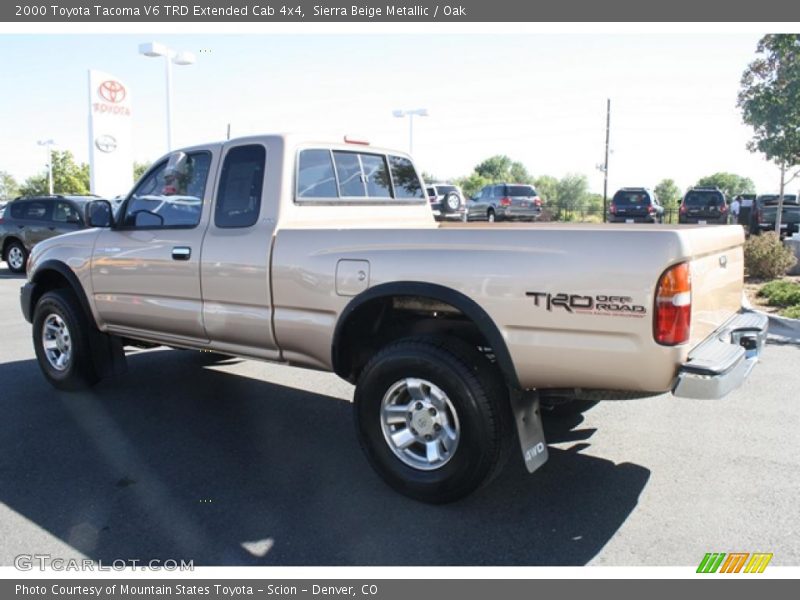 Sierra Beige Metallic / Oak 2000 Toyota Tacoma V6 TRD Extended Cab 4x4