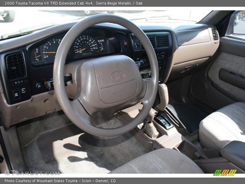 Sierra Beige Metallic / Oak 2000 Toyota Tacoma V6 TRD Extended Cab 4x4