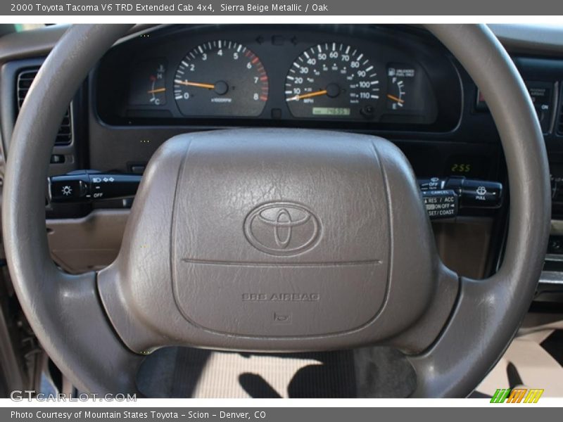 Sierra Beige Metallic / Oak 2000 Toyota Tacoma V6 TRD Extended Cab 4x4
