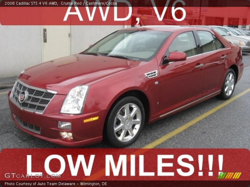 Crystal Red / Cashmere/Cocoa 2008 Cadillac STS 4 V6 AWD