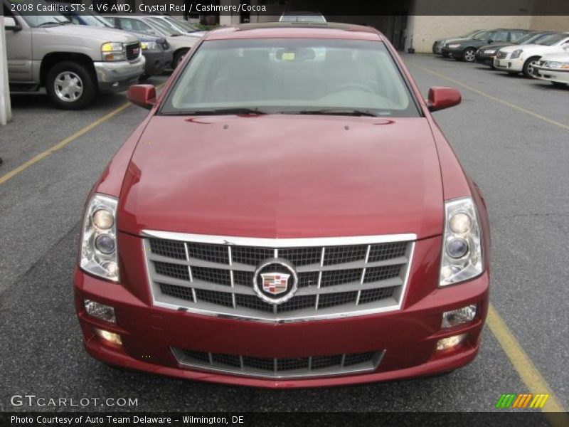 Crystal Red / Cashmere/Cocoa 2008 Cadillac STS 4 V6 AWD