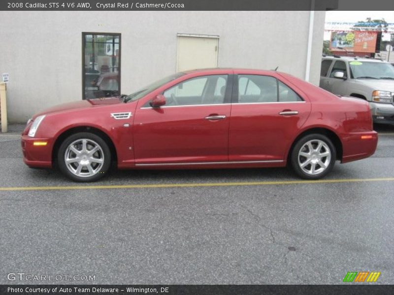 Crystal Red / Cashmere/Cocoa 2008 Cadillac STS 4 V6 AWD