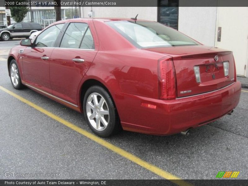 Crystal Red / Cashmere/Cocoa 2008 Cadillac STS 4 V6 AWD