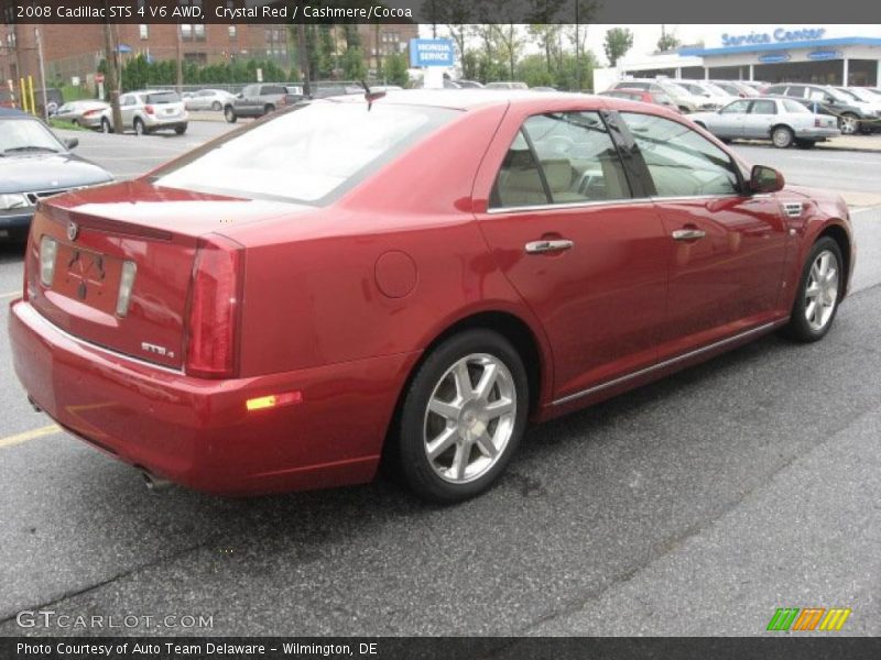 Crystal Red / Cashmere/Cocoa 2008 Cadillac STS 4 V6 AWD