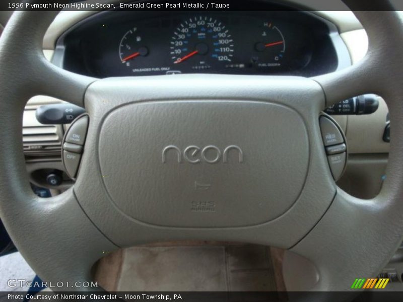 Emerald Green Pearl Metallic / Taupe 1996 Plymouth Neon Highline Sedan