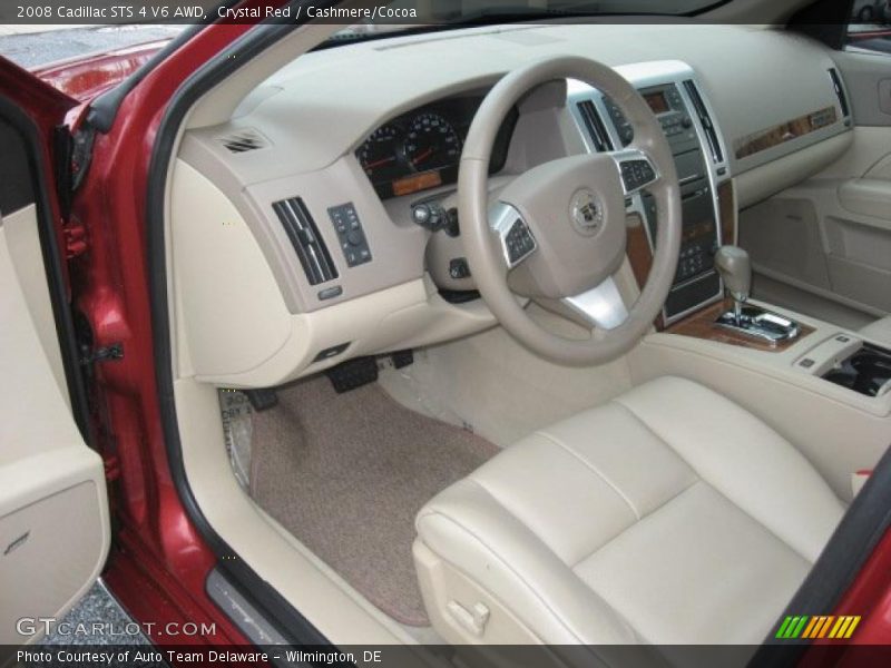 Crystal Red / Cashmere/Cocoa 2008 Cadillac STS 4 V6 AWD