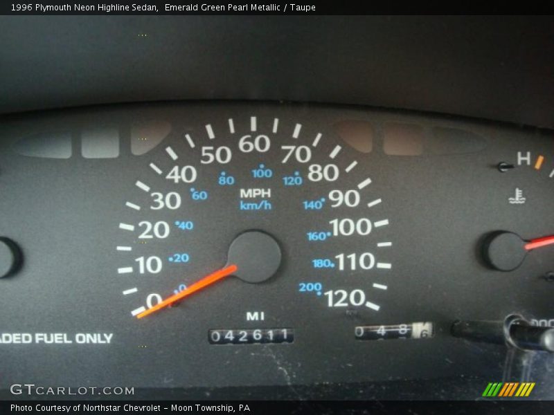 Emerald Green Pearl Metallic / Taupe 1996 Plymouth Neon Highline Sedan