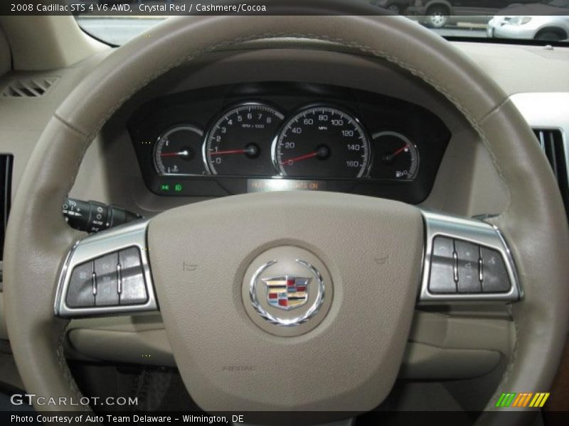 Crystal Red / Cashmere/Cocoa 2008 Cadillac STS 4 V6 AWD
