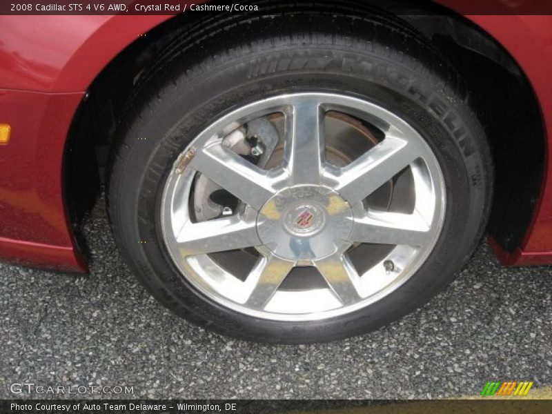 Crystal Red / Cashmere/Cocoa 2008 Cadillac STS 4 V6 AWD