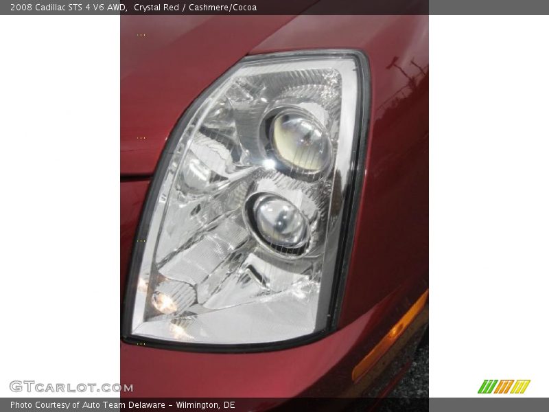 Crystal Red / Cashmere/Cocoa 2008 Cadillac STS 4 V6 AWD