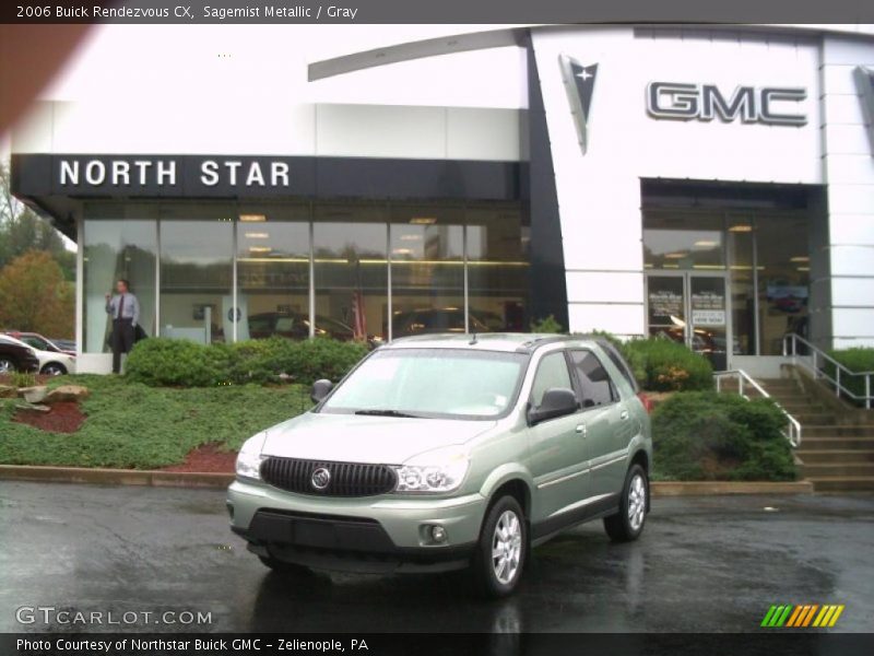 Sagemist Metallic / Gray 2006 Buick Rendezvous CX