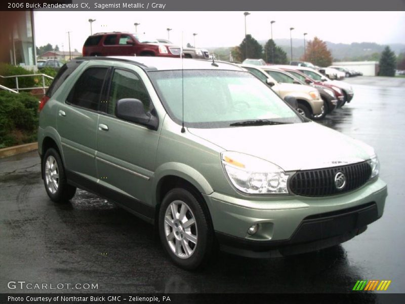 Sagemist Metallic / Gray 2006 Buick Rendezvous CX