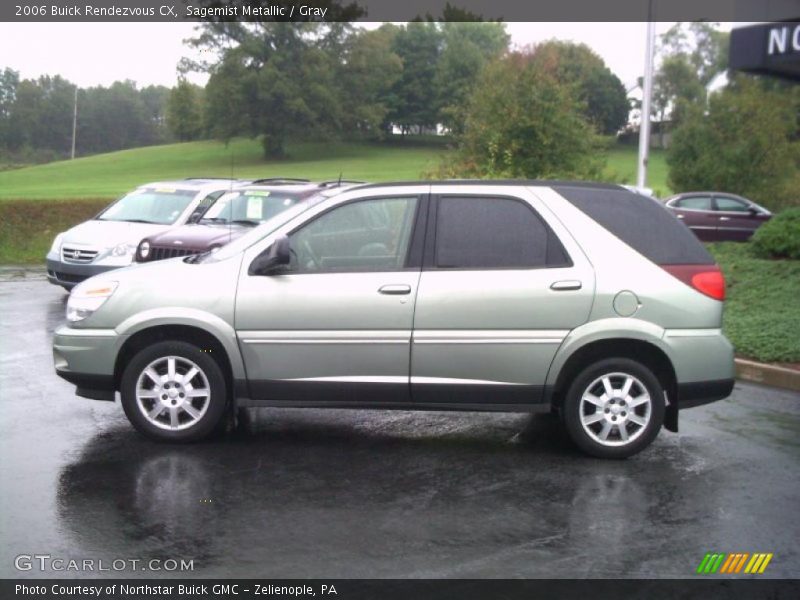 Sagemist Metallic / Gray 2006 Buick Rendezvous CX