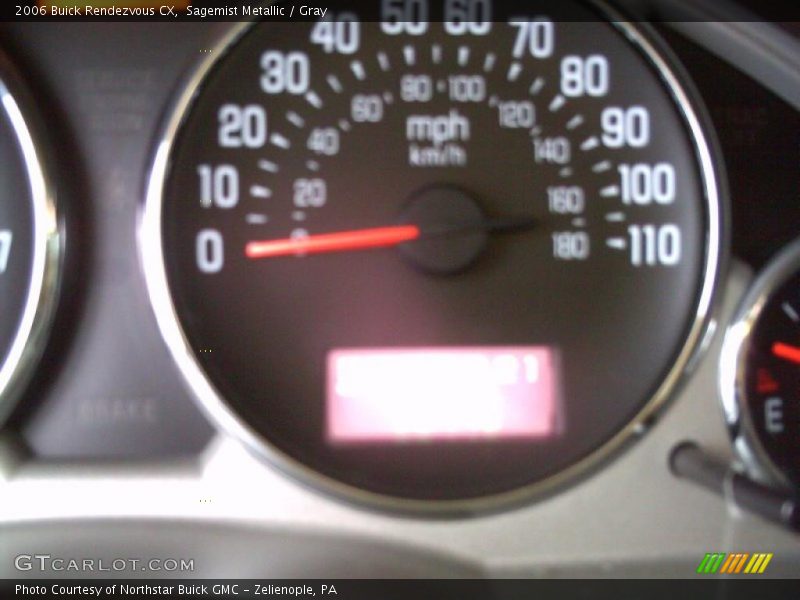 Sagemist Metallic / Gray 2006 Buick Rendezvous CX