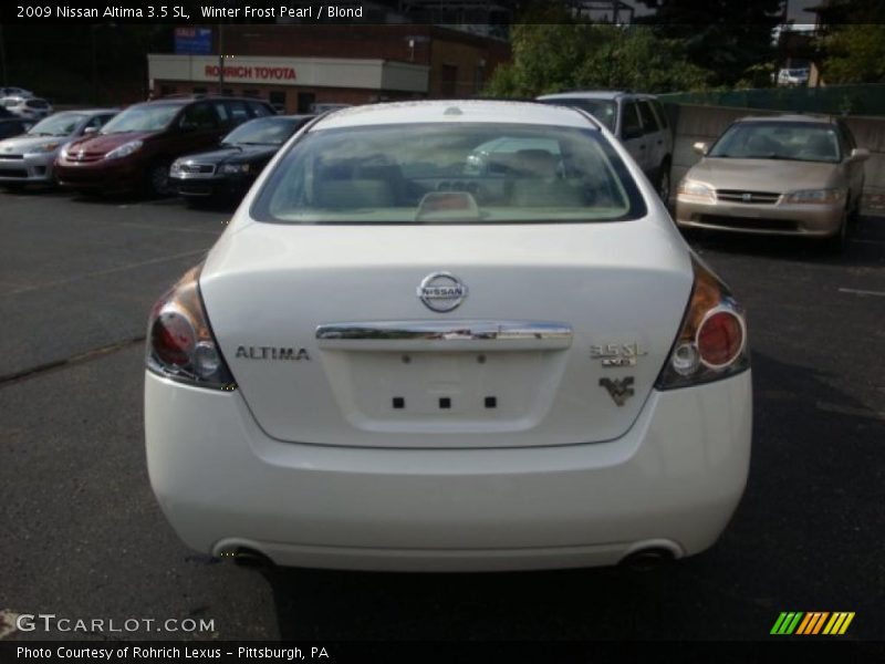 Winter Frost Pearl / Blond 2009 Nissan Altima 3.5 SL