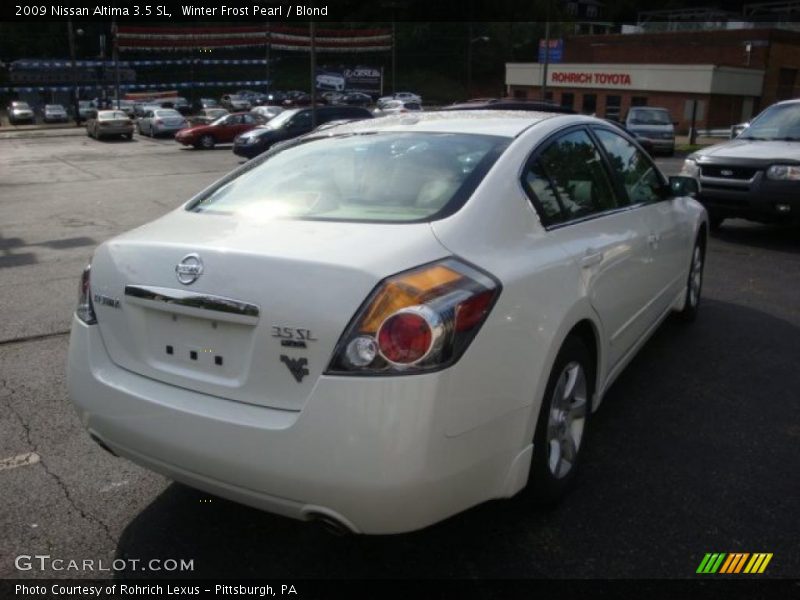 Winter Frost Pearl / Blond 2009 Nissan Altima 3.5 SL