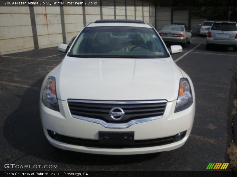 Winter Frost Pearl / Blond 2009 Nissan Altima 3.5 SL