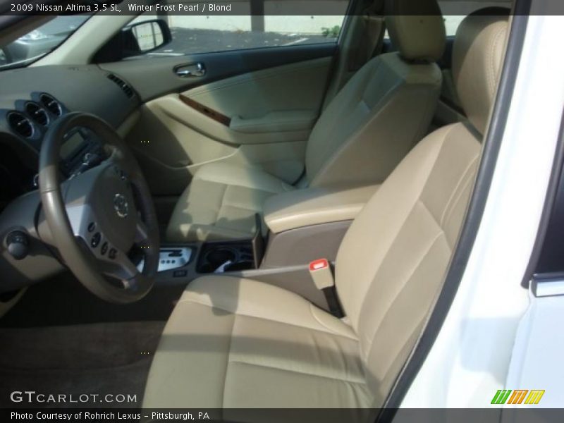 Winter Frost Pearl / Blond 2009 Nissan Altima 3.5 SL