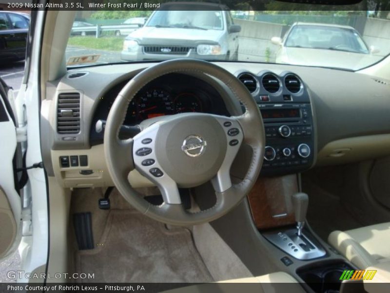 Winter Frost Pearl / Blond 2009 Nissan Altima 3.5 SL