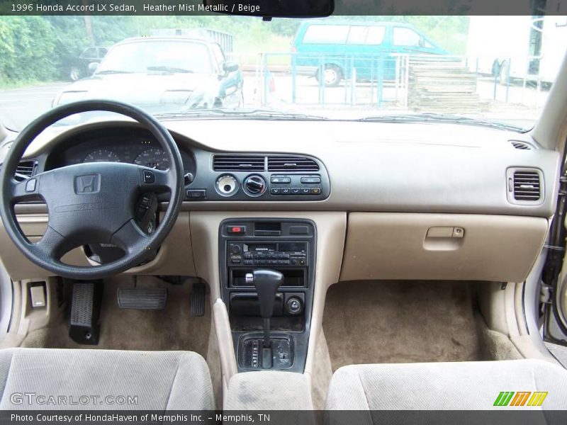 Heather Mist Metallic / Beige 1996 Honda Accord LX Sedan