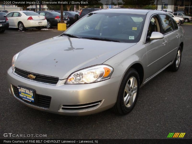 Silverstone Metallic / Ebony Black 2008 Chevrolet Impala LS