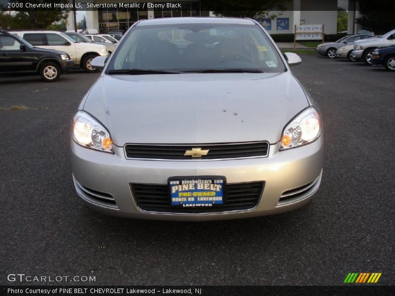 Silverstone Metallic / Ebony Black 2008 Chevrolet Impala LS
