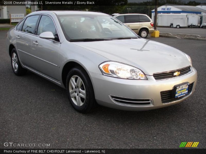 Silverstone Metallic / Ebony Black 2008 Chevrolet Impala LS