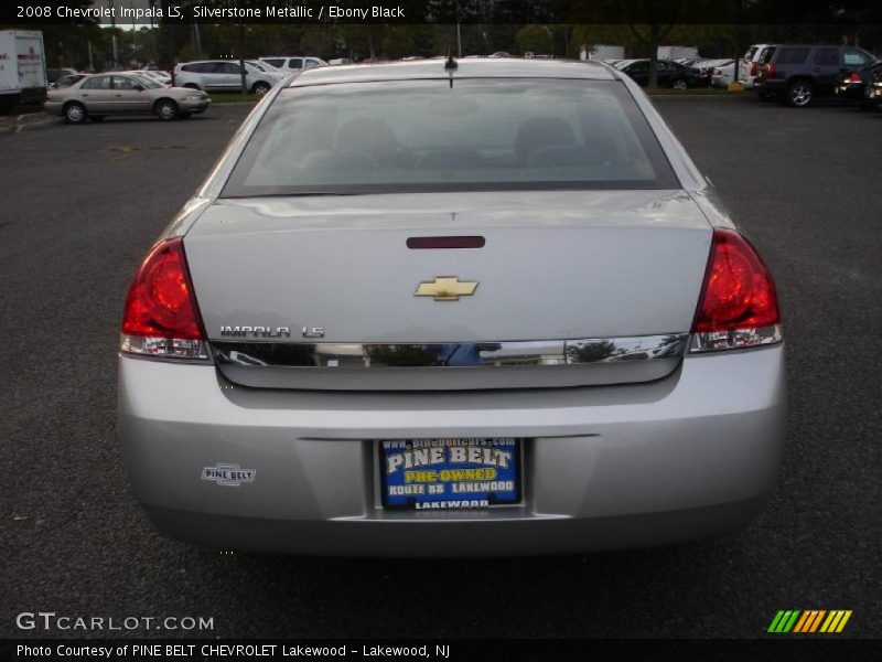 Silverstone Metallic / Ebony Black 2008 Chevrolet Impala LS