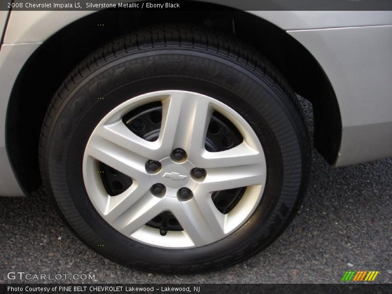 Silverstone Metallic / Ebony Black 2008 Chevrolet Impala LS