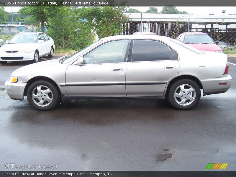 Heather Mist Metallic / Beige 1996 Honda Accord LX Sedan