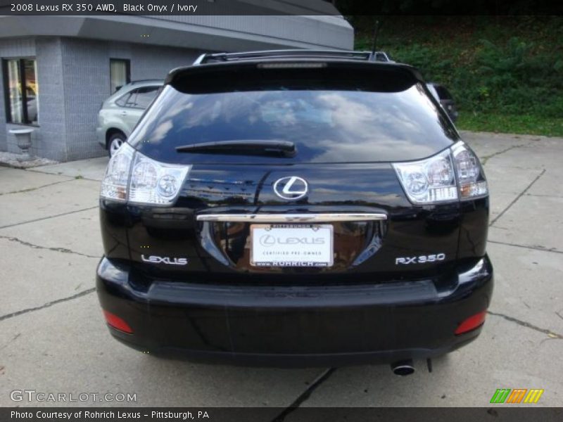 Black Onyx / Ivory 2008 Lexus RX 350 AWD