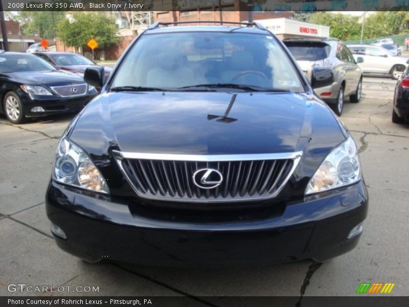 Black Onyx / Ivory 2008 Lexus RX 350 AWD